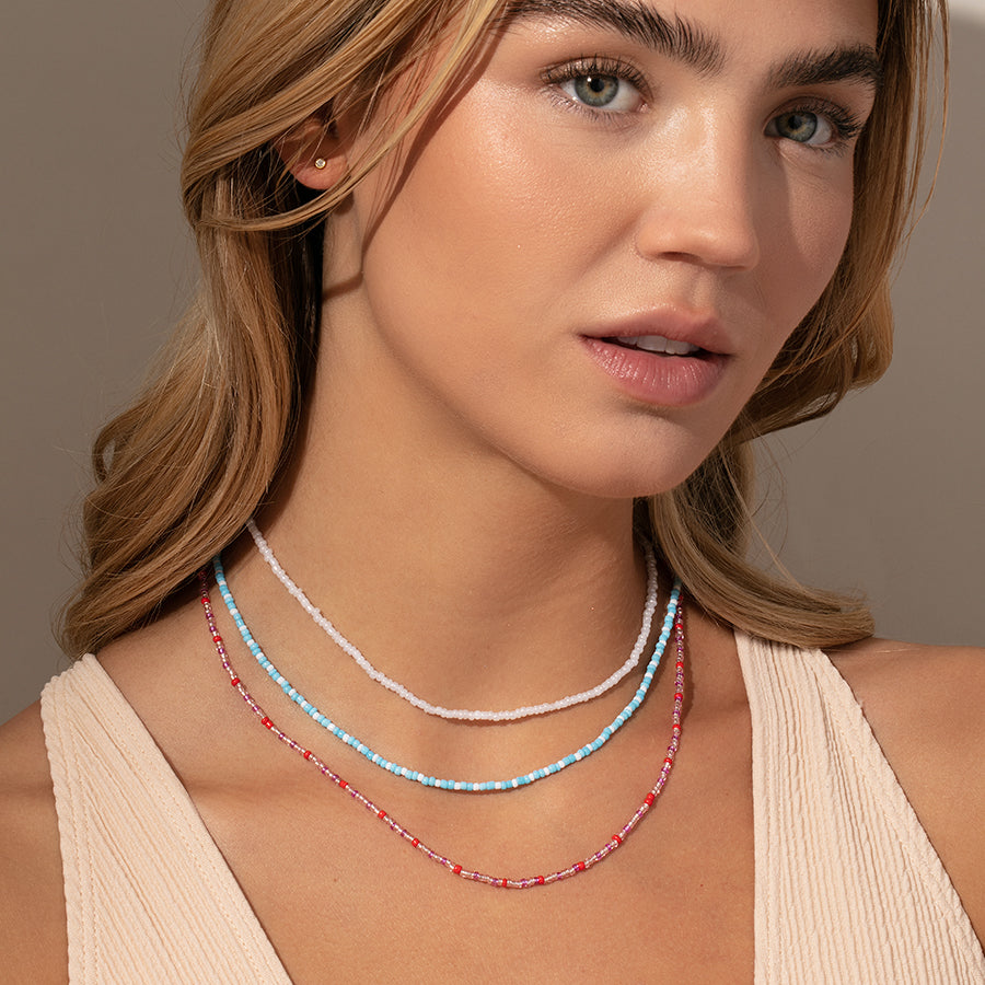 Beaded Jewelry Set, Pink Desert Necklace & Bracelet Set by TSkies – T.Skies  Jewelry